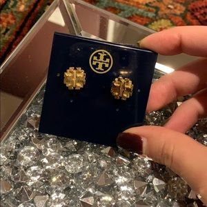 Tory Burch earrings - gold tone